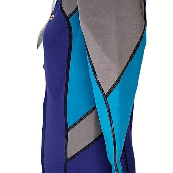 GoldFin Wetsuit Top Size Women's M Jacket Neoprene Long Sleeve Front Zip Purple - Picture 3 of 9